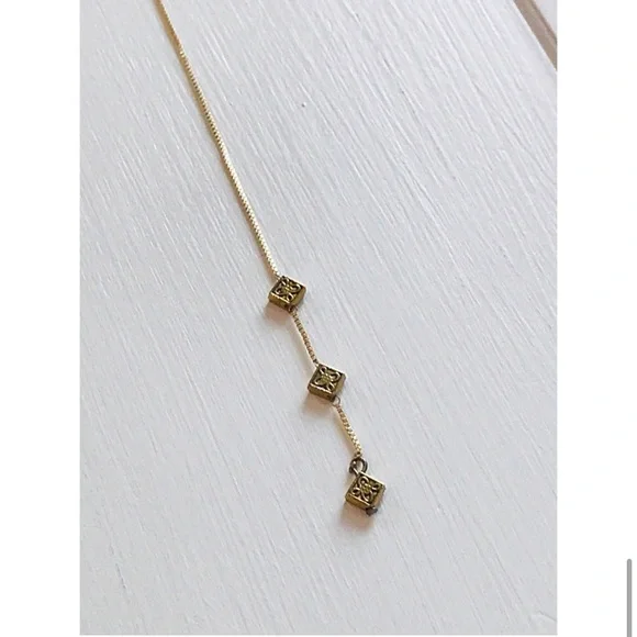 NEW Vanessa Mooney GOLD beaded double strand lariat elysee Choker Necklace - Picture 6 of 8